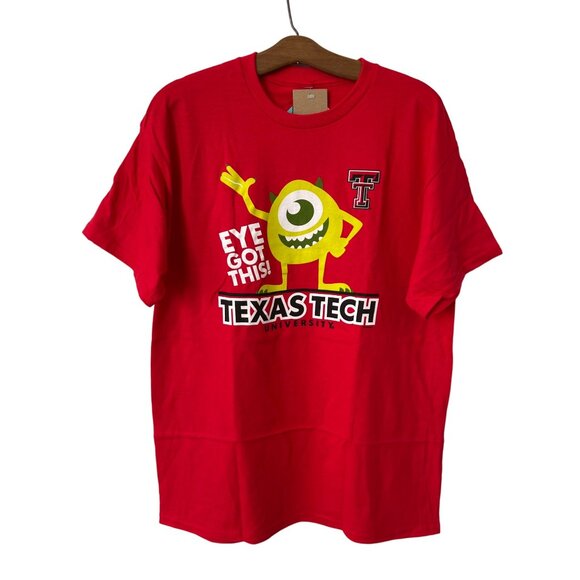 Blue 84 Pixar Texas Tech University Short Sleeve T Shirt Men L Mike Wazowski NEW - Picture 1 of 7